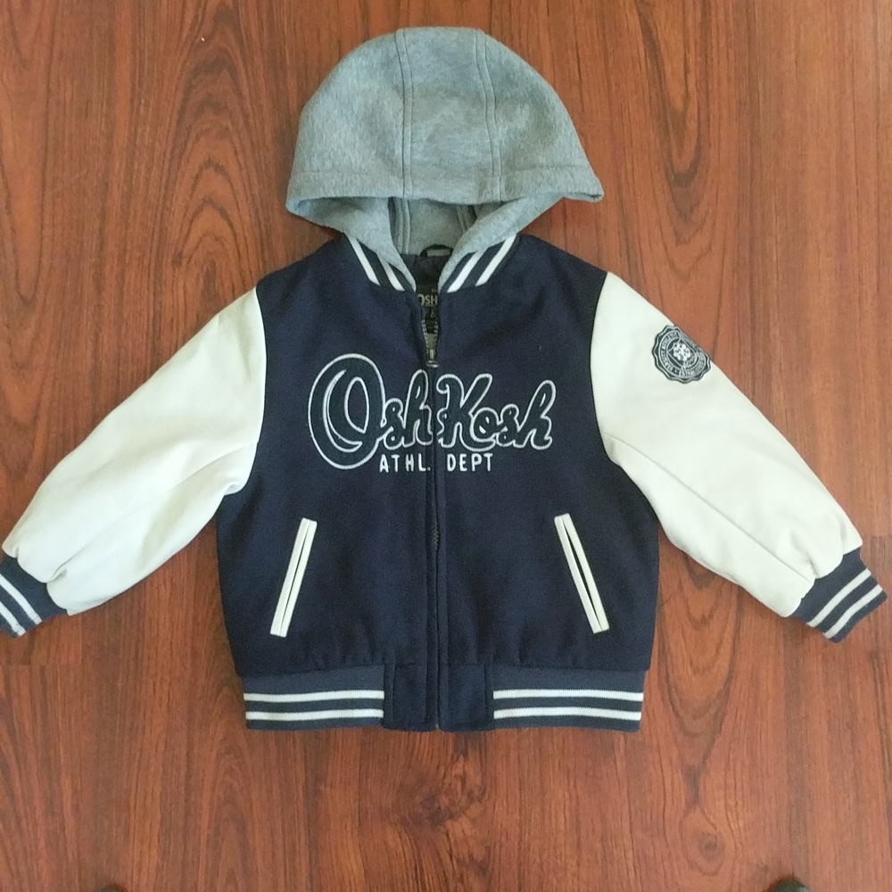 Boy's Osh Kosh Varsity Jacket   Size 3T